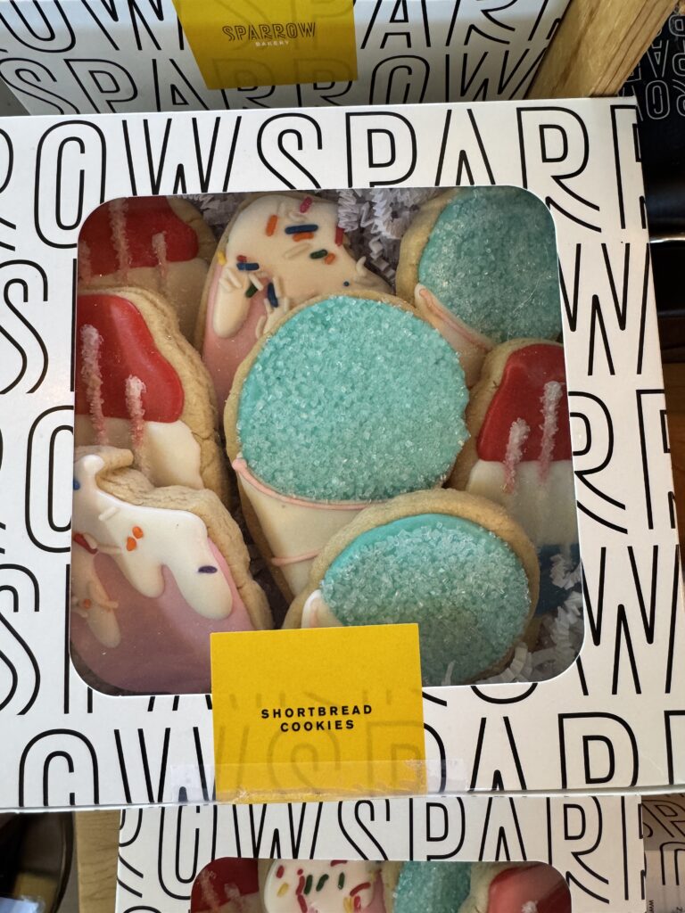 shortbread cookies at sparrow